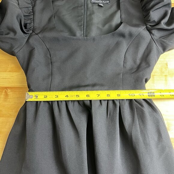 Pomander Place Dress Size XS Black Fit Flare Andie Long Sleeve Preppy Tuckernuck - Picture 9 of 10